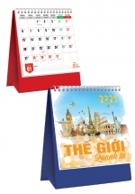 Lịch Để Bàn Đứng 2025 (17 x 19 cm) - Thế Giới Quanh Ta - NSKV264 (Chọn Đế Đỏ, Xanh Theo Yêu Cầu)