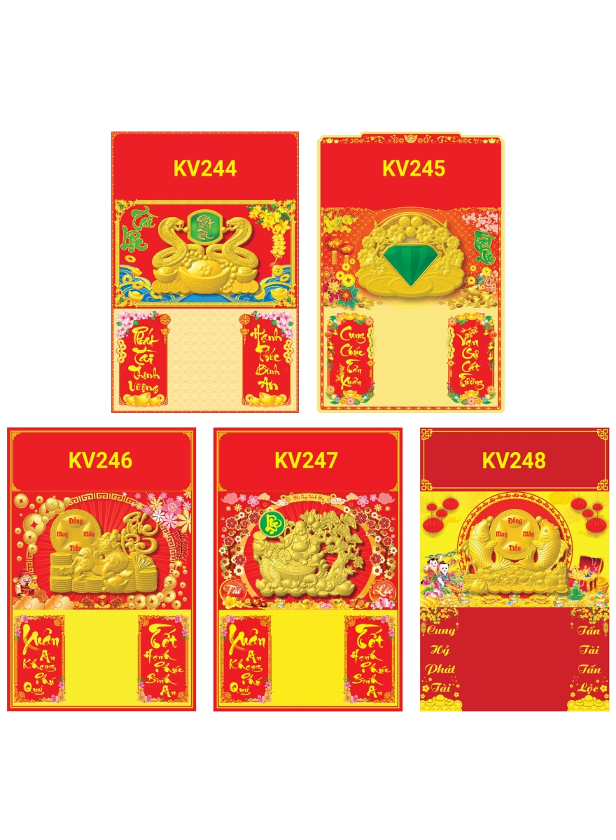 5 Mẫu Bìa Lịch 2025 Dán Nổi (40 X 60 Cm) - Nskv244 - Nskv248
