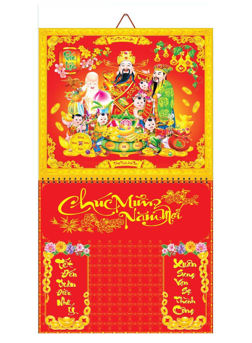 10 Mẫu Bìa Lịch 2025 Lò Xo Bế Nổi (37 X 70 Cm) - Nskv193 - Nskv202