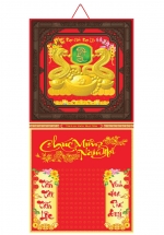 18 Mẫu Bìa Lịch 2025 Khung Nâu Dán Nổi (35 x 72 cm) - NSKV141 - NSKV158