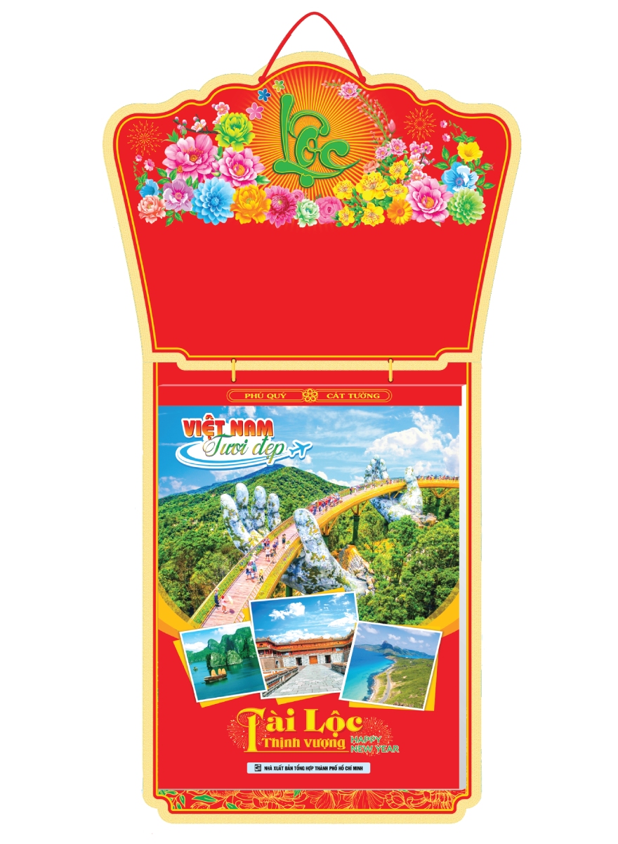 Lịch Treo Tường 53 Tuần 2025 (30 x 40 cm) - Việt Nam Tươi Đẹp - NSKV13 