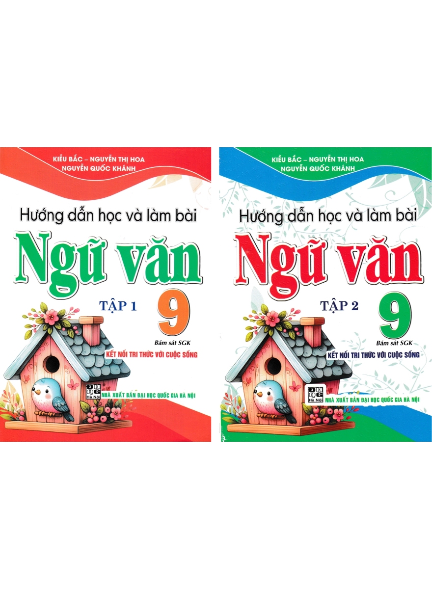 Combo Hướng Dẫn Học Và Làm Bài Ngữ Văn 9 - Tập 1 + 2 (Bám Sát SGK Kết Nối Tri Thức Với Cuộc Sống) (Bộ 2 Cuốn)