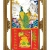 Lịch Gỗ Cao Cấp 2025 Khung Đôi Vàng (56 x 88 cm) - Chim Công - NS03