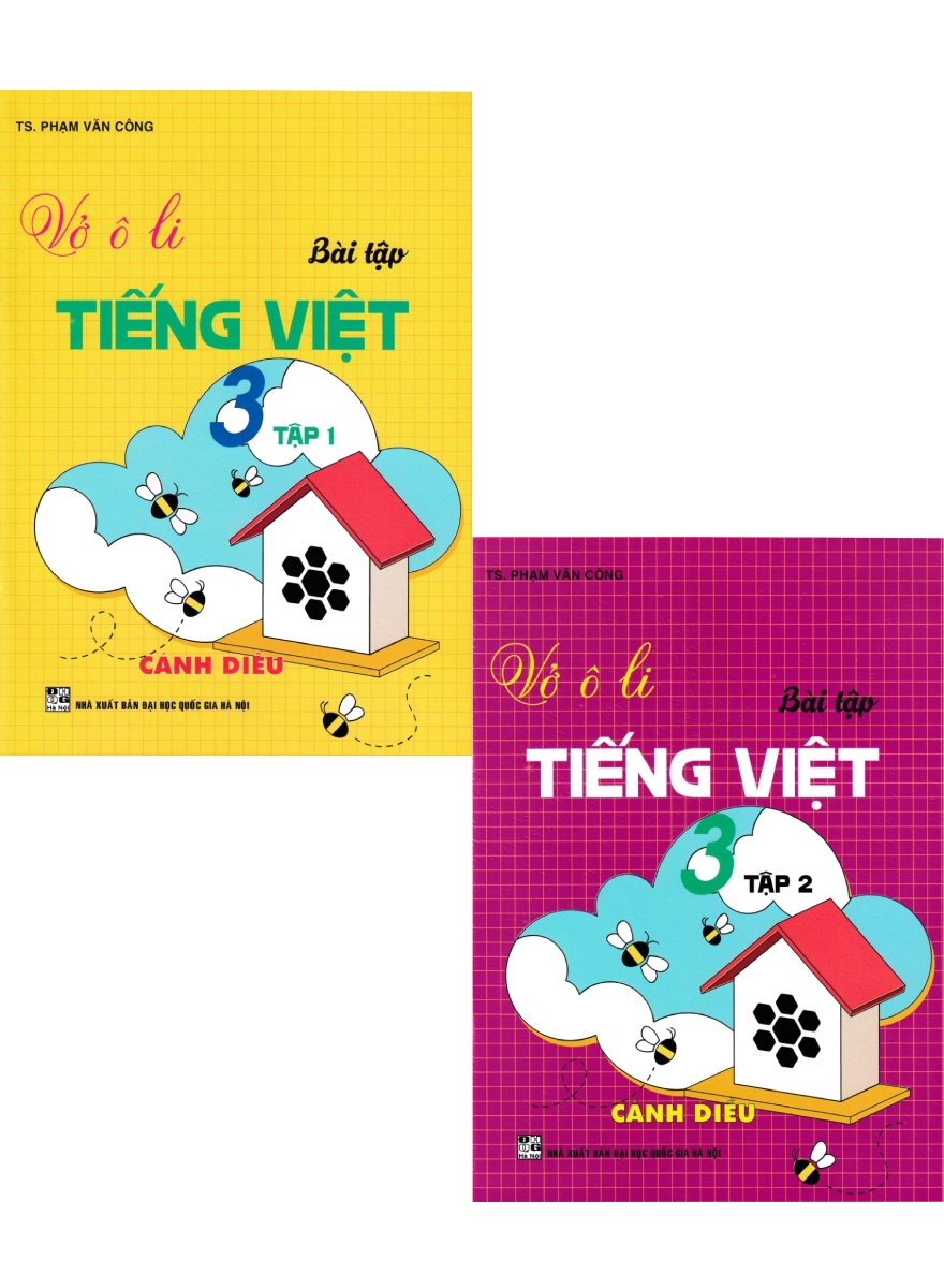 Combo Vở Ô Li Bài Tập Tiếng Việt 3 - Tập 1 + 2 (Bám Sát SGK Cánh Diều) (Bộ 2 Cuốn)