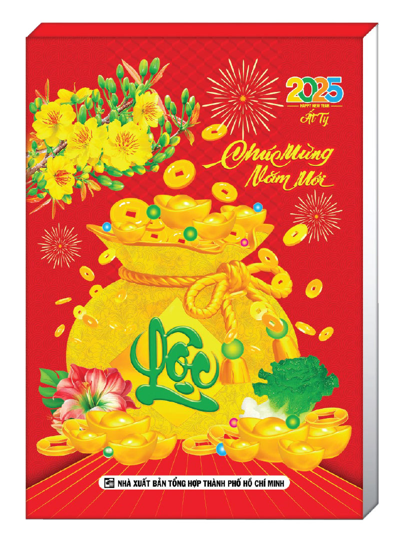 Lịch Bloc Rời Đại Đặc Biệt 2025 (17 X 24 Cm) - Hoa Và Phong Thủy - Nskv08