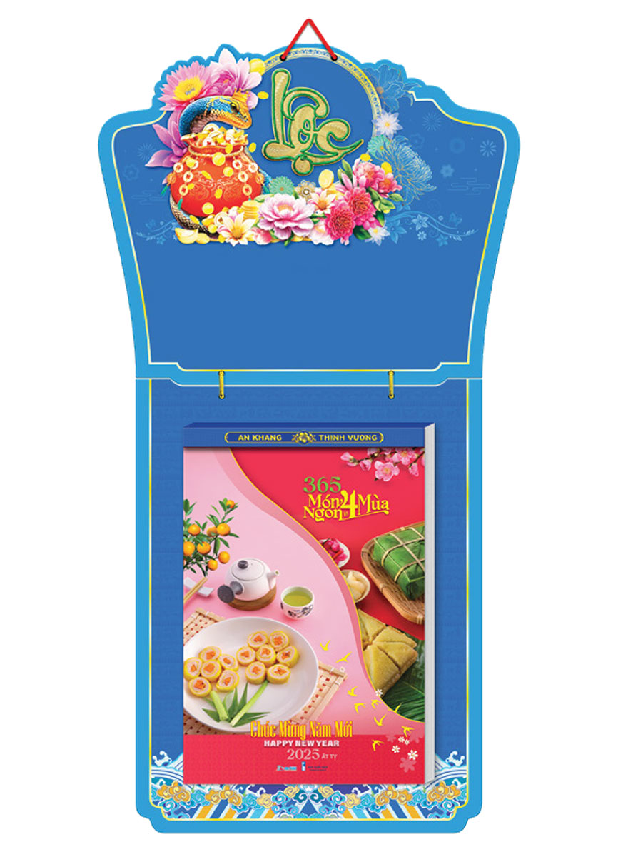Lịch Bloc Siêu Đại 2025 (20 X 30 Cm) - 365 Món Ngon 4 Mùa - Nsah10