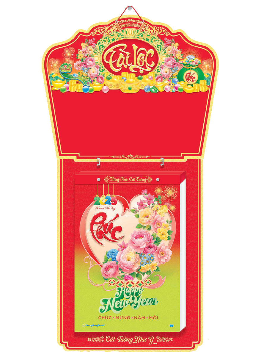Lịch Bloc Siêu Đại Trọn Bộ 2025 (20 X 30 Cm) - Hồng Phúc Cát Tường - Nsht09