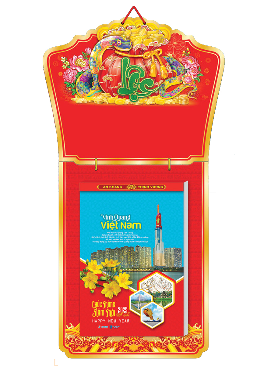 Lịch Bloc Siêu Đại 2025 (25 X 35 Cm) - Vinh Quang Việt Nam - Nsah04