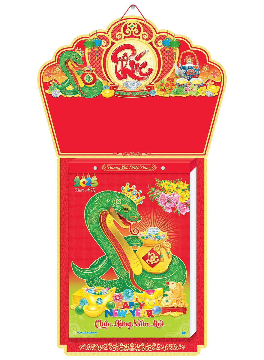 Lịch Bloc Siêu Cực Đại Trọn Bộ 2025 (29 X 41 Cm) - Hương Sắc Việt Nam - Nsht03