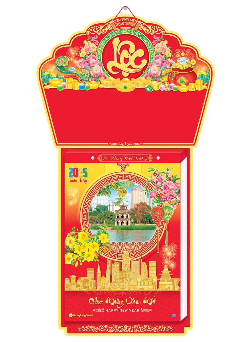 Lịch Bloc Siêu Cực Đại Đặc Biệt Trọn Bộ 2025 (38 X 53 Cm) - Quê Hương - Nsht02