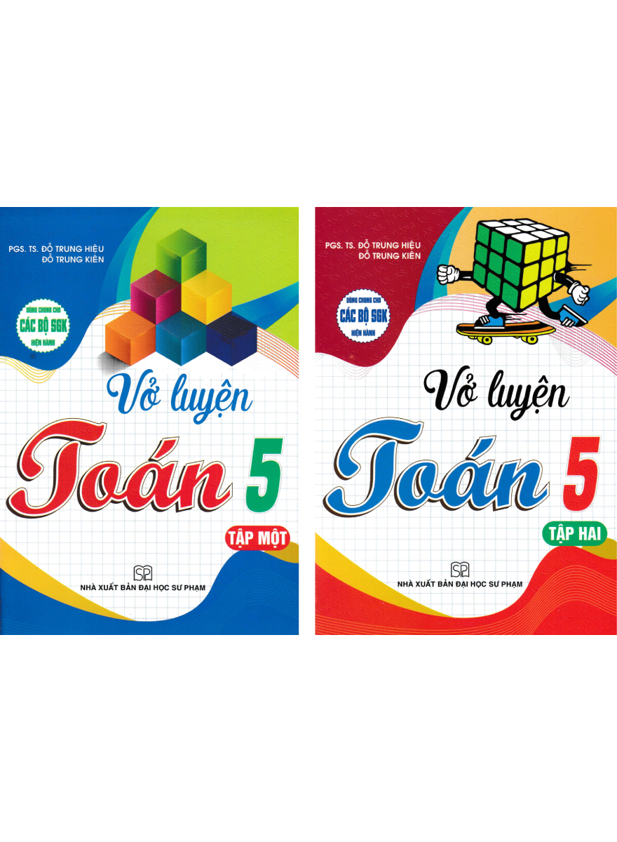 Combo Vở Luyện Toán 5 Tập 1 + 2 (Dùng Chung Cho Các Bộ SGK Hiện Hành) (Bộ 2 Cuốn)