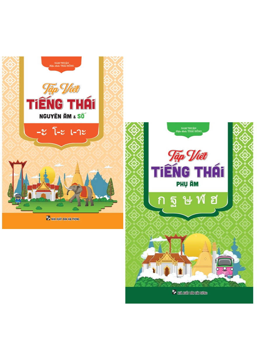 Combo Tập Viết Tiếng Thái - Nguyên Âm &Amp; Số + Phụ Âm (Bộ 2 Cuốn)