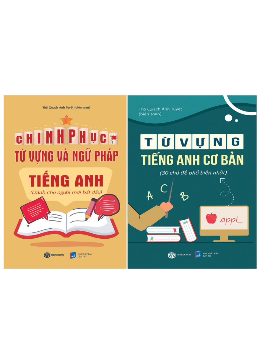 Combo Chinh Phục Từ Vựng Và Ngữ Pháp Tiếng Anh + Từ Vựng Tiếng Anh Cơ Bản - 30 Chủ Đề Phổ Biến Nhất (Bộ 2 Cuốn)