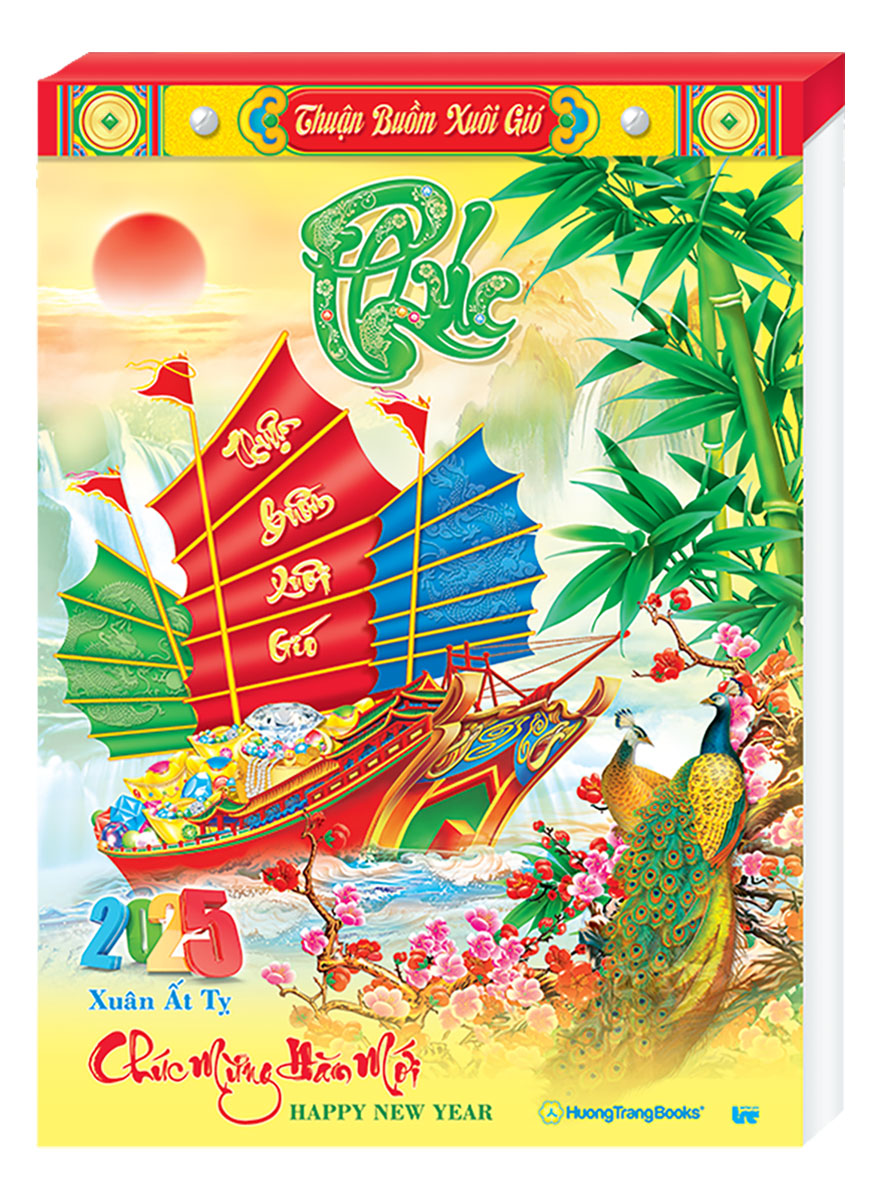 Lịch Bloc Đại Rời Màng Co 2025 (14.5 X 20.5 Cm) - Thuận Buồm Xuôi Gió - Nsht17