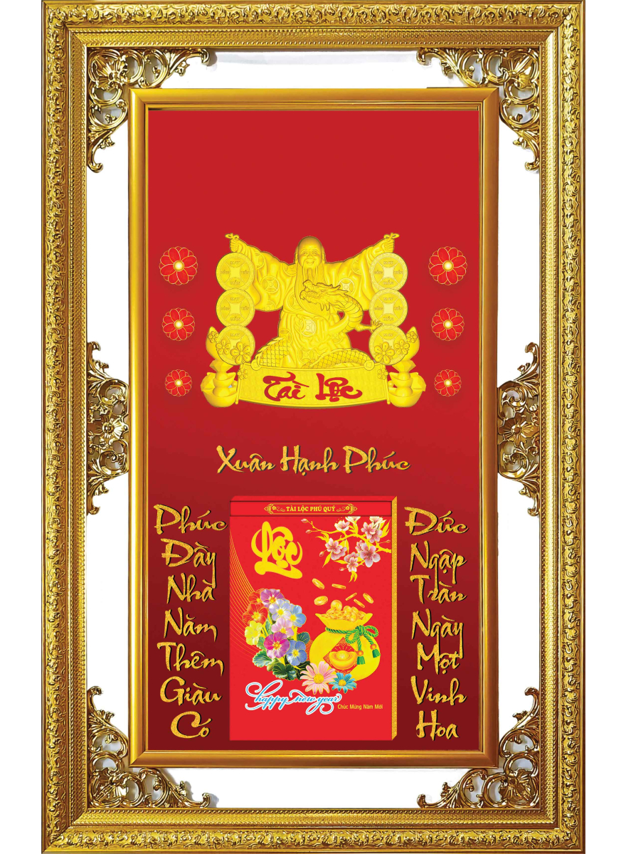 19 Mẫu Lịch Gỗ Cao Cấp 2025 Khung Đôi Vàng Dán Chữ Nổi (56 X 88 Cm) - Xuân Hạnh Phúc 