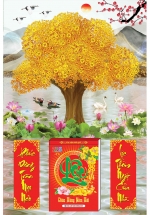 11 Mẫu Cây Kim Tiền - Lịch Treo Tường Laminate Tráng Gương 2025 (40 x 60 cm)