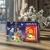 Lịch Để Bàn Ngang 2025 (20 x 30 cm) Viền Vàng Tráng Gương - Công Thành Danh Toại - Gắn Bloc 10.5 x 14.5 cm