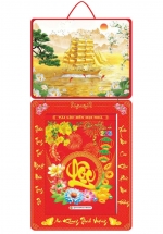 Lịch Bloc 2025 (25 x 35 cm) Siêu Đại - Thuận Buồm Xuôi Gió 02 Trọn Bộ Đầu Treo Laminate 