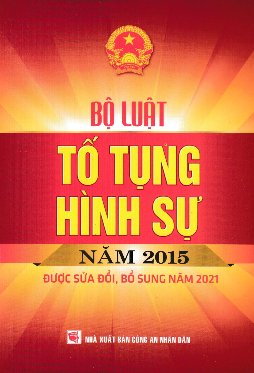 Bộ Luật Tố Tụng Hình Sự Năm 2015 (Được Sửa Đổi, Bổ Sung Năm 2021) (Dh)