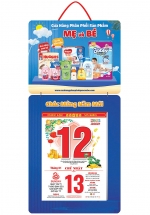 Lịch Bloc In Độc Quyền 2025 - Dành Cho Hệ Thống Cửa Hàng Mẹ Và Bé - Kích Thước 14.5x20.5 cm, 17x25 cm, 20x30 cm, 25x35 cm, 30x40cm (Thiết Kế Theo Yêu Cầu) 