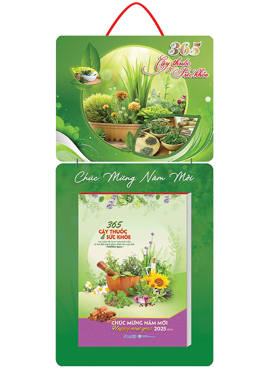 Lịch Bloc In Độc Quyền 2025 - 365 Cây Thuốc Và Sức Khoẻ - Kích Thước 14.5x20.5 cm, 17x25 cm, 20x30 cm, 25x35 cm, 30x40 cm (Thiết Kế Theo Yêu Cầu)
