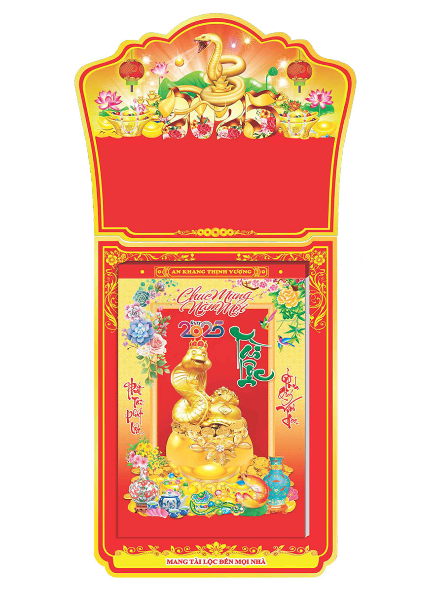 Lịch Bloc Siêu Đại Trọn Bộ 2025 (20 X 30 Cm) - Phong Thủy - Nsha13
