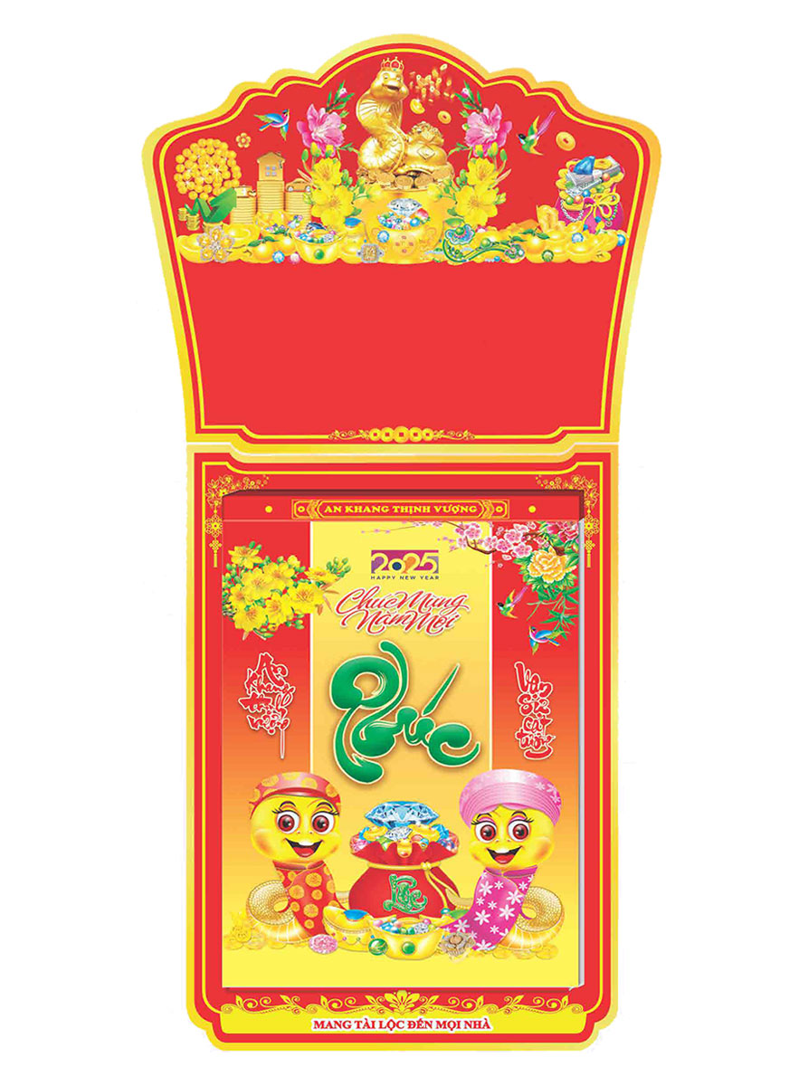 Lịch Bloc Cực Đại Trọn Bộ 2025 (22 X 32 Cm) - Phong Thủy - Nsha09