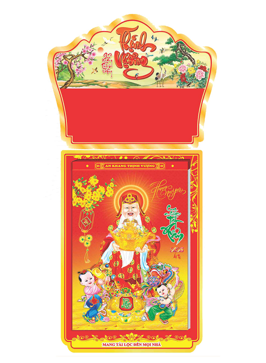 Lịch Bloc Cực Đại Trọn Bộ 2025 (22 X 32 Cm) - Phong Thủy - Nsha08