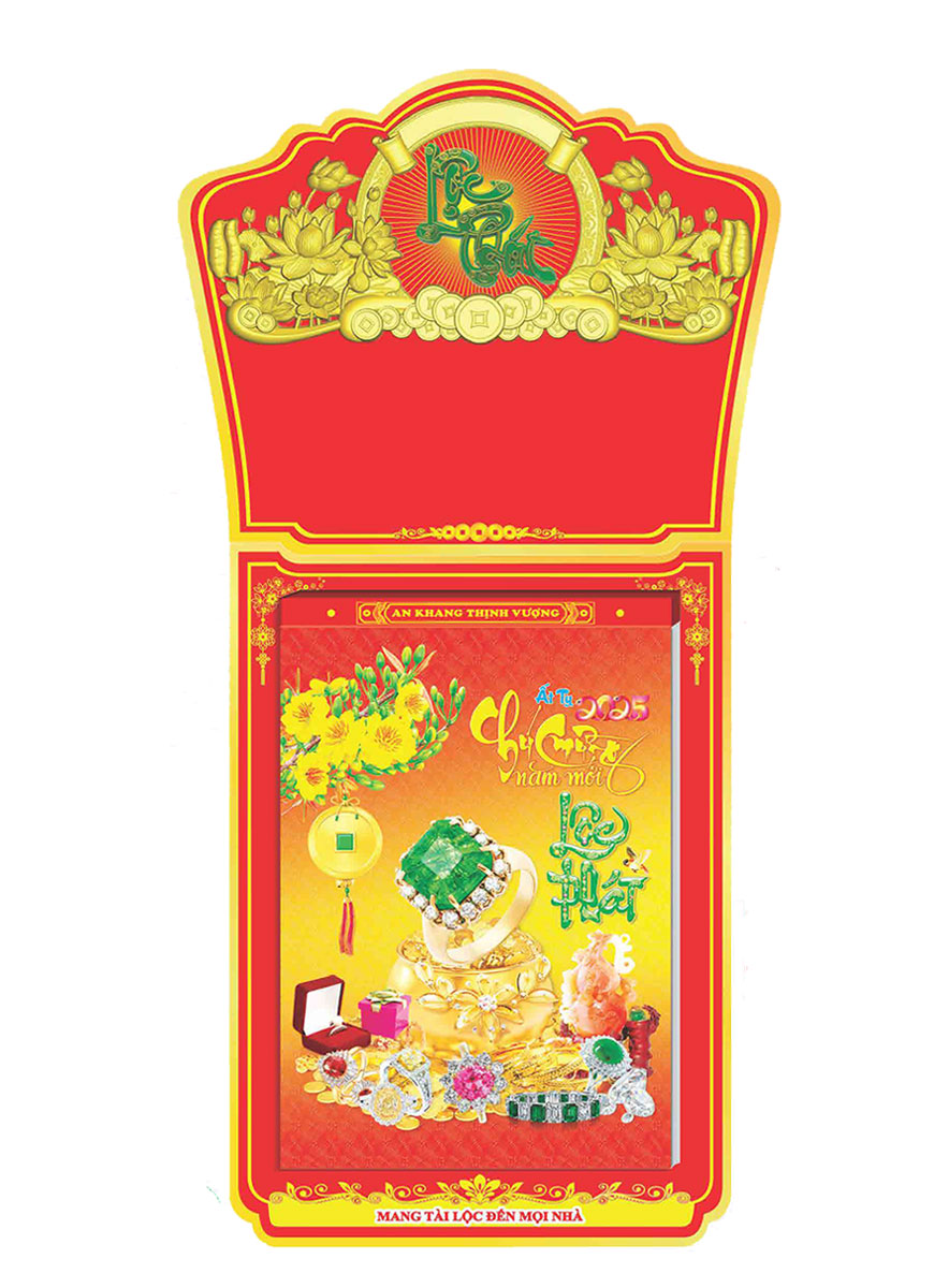 Lịch Bloc Cực Đại Trọn Bộ 2025 (25 X 35 Cm) - Phong Thủy - Nsha05