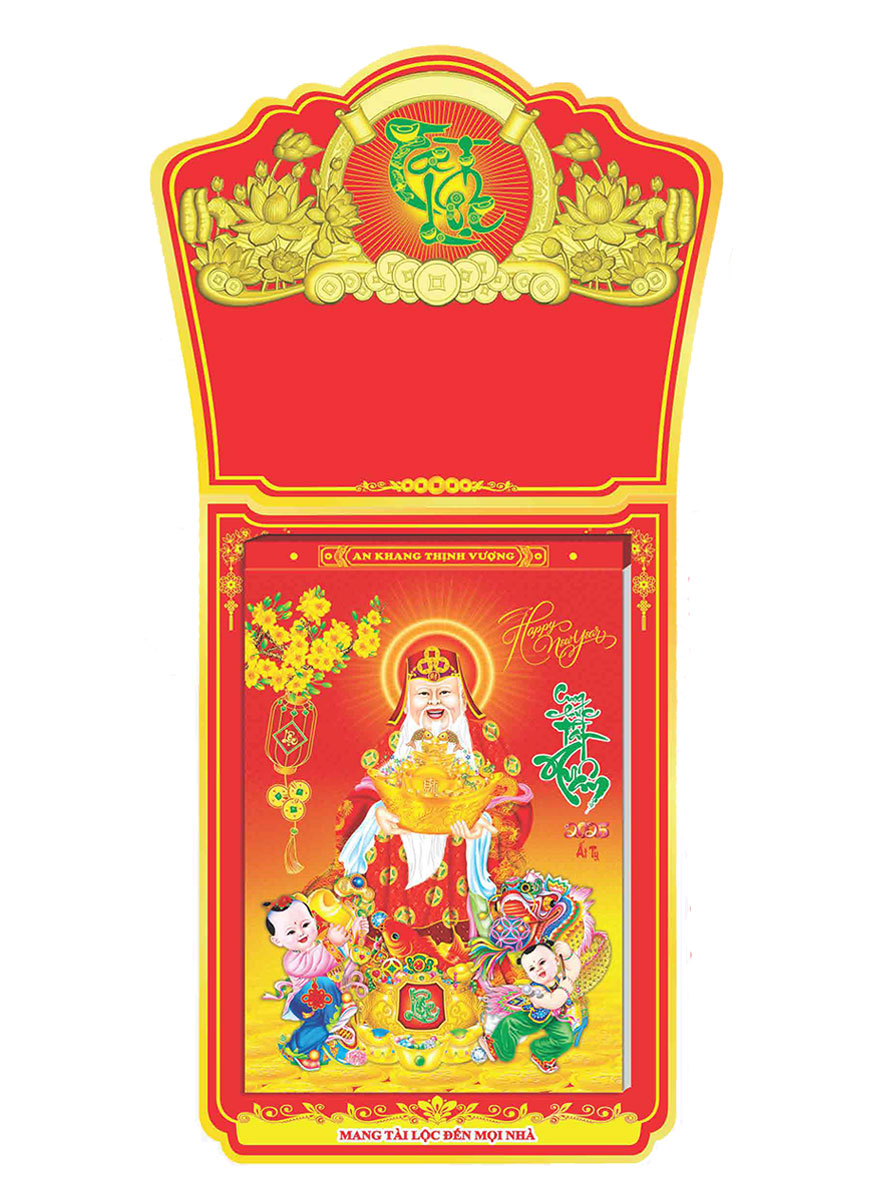 Lịch Bloc Cực Đại Trọn Bộ 2025 (25 X 35 Cm) - Phong Thủy - Nsha04