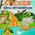 Bóc Dán Decal Thông Minh Sticker - Động Vật Hoang Dã