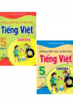Combo Hướng Dẫn Học Và Làm Bài Tiếng Việt 5 - Tập 1 + Tập 2 (Bám Sát SGK Cánh Diều) (Bộ 2 Cuốn)