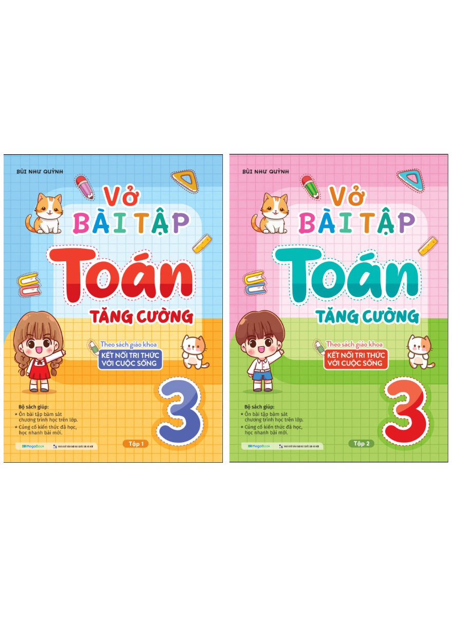 Combo Vở Bài Tập Toán Tăng Cường 3 (Theo Sách Giáo Khoa Kết Nối Tri Thức Với Cuộc Sống) (Bộ 2 Cuốn)