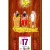 Lịch Gỗ Treo Tường Laminate Tráng Gương 2025 (40 x 80 cm) Bọc Viền Cao Cấp - Phúc Lộc Thọ 