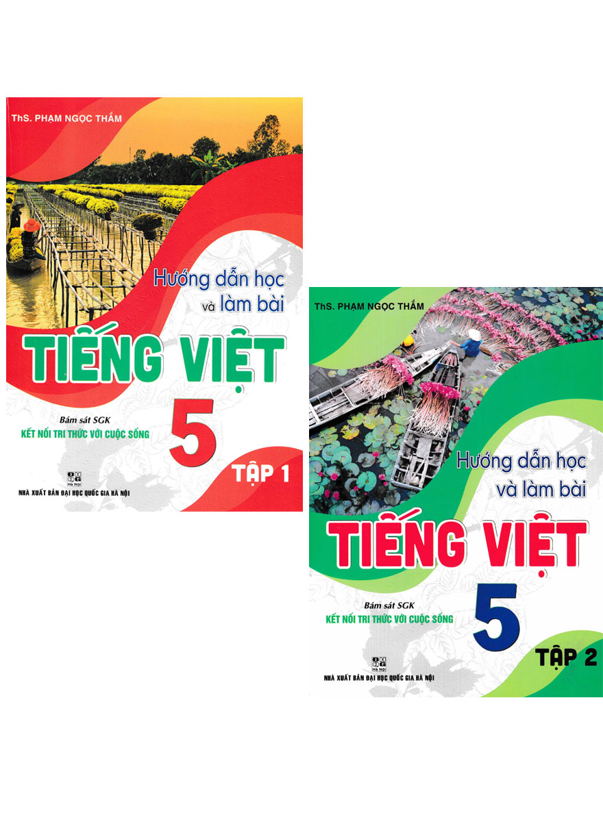 Combo Hướng Dẫn Học Và Làm Bài Tiếng Việt 5 - Tập 1 + Tập 2 (Bám Sát SGK Kết Nối Tri Thức Với Cuộc Sống) (Bộ 2 Cuốn)