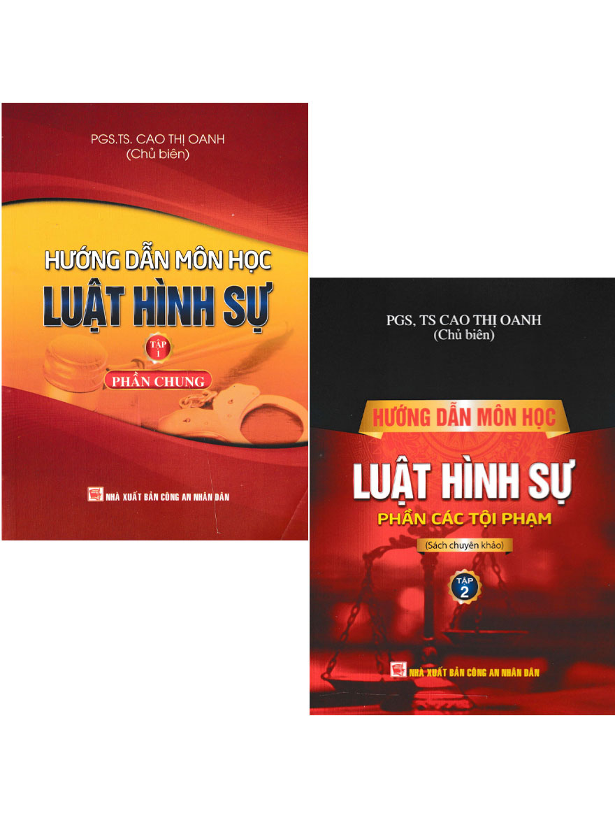 Combo Hướng Dẫn Môn Học Luật Hình Sự: Tập 1 - Phần Chung + Tập 2 - Phần Các Tội Phạm (DH) (Bộ 2 Cuốn)