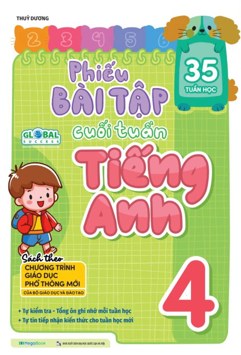 Phiếu Bài Tập Cuối Tuần Tiếng Anh 4 - Global Success (35 Tuần Học) 