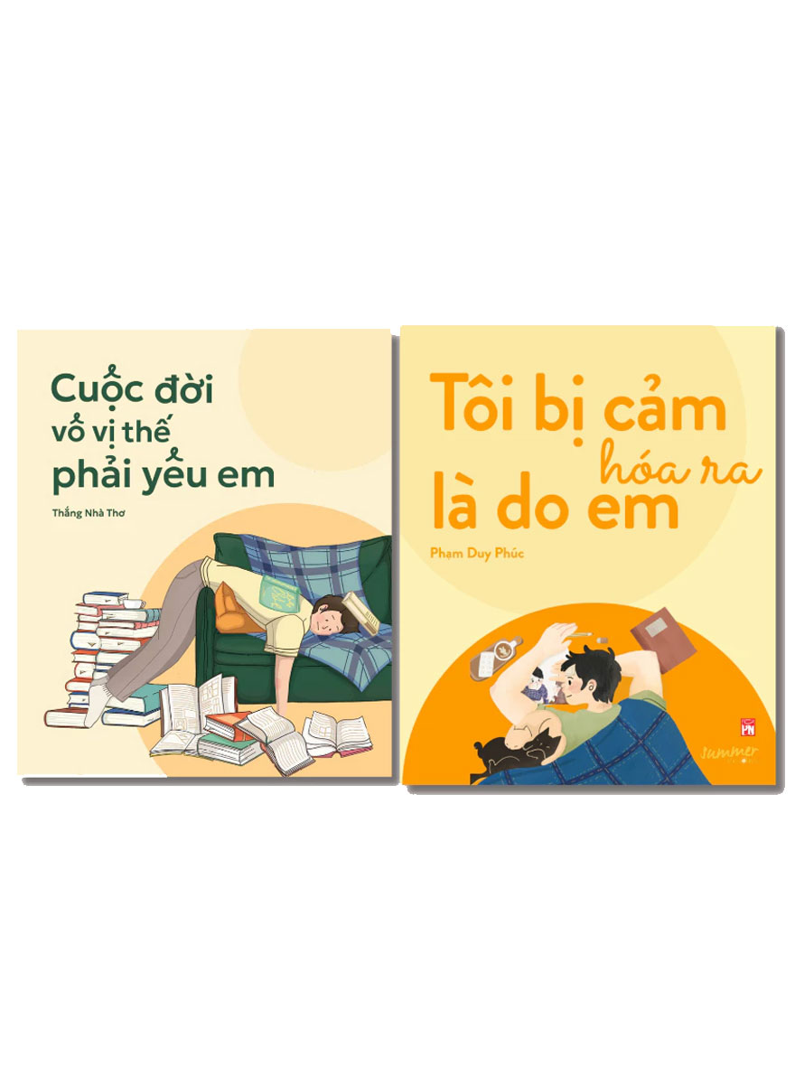 Combo Sách Cuộc Đời Vô Vị Thế Phải Yêu Em + Tôi Bị Cảm Hóa Ra Là Do Em (Bộ 2 Cuốn)