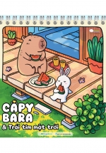 Sách Tô Màu Chữa Lành - Capybara Và Trái Tim Mặt Trời
