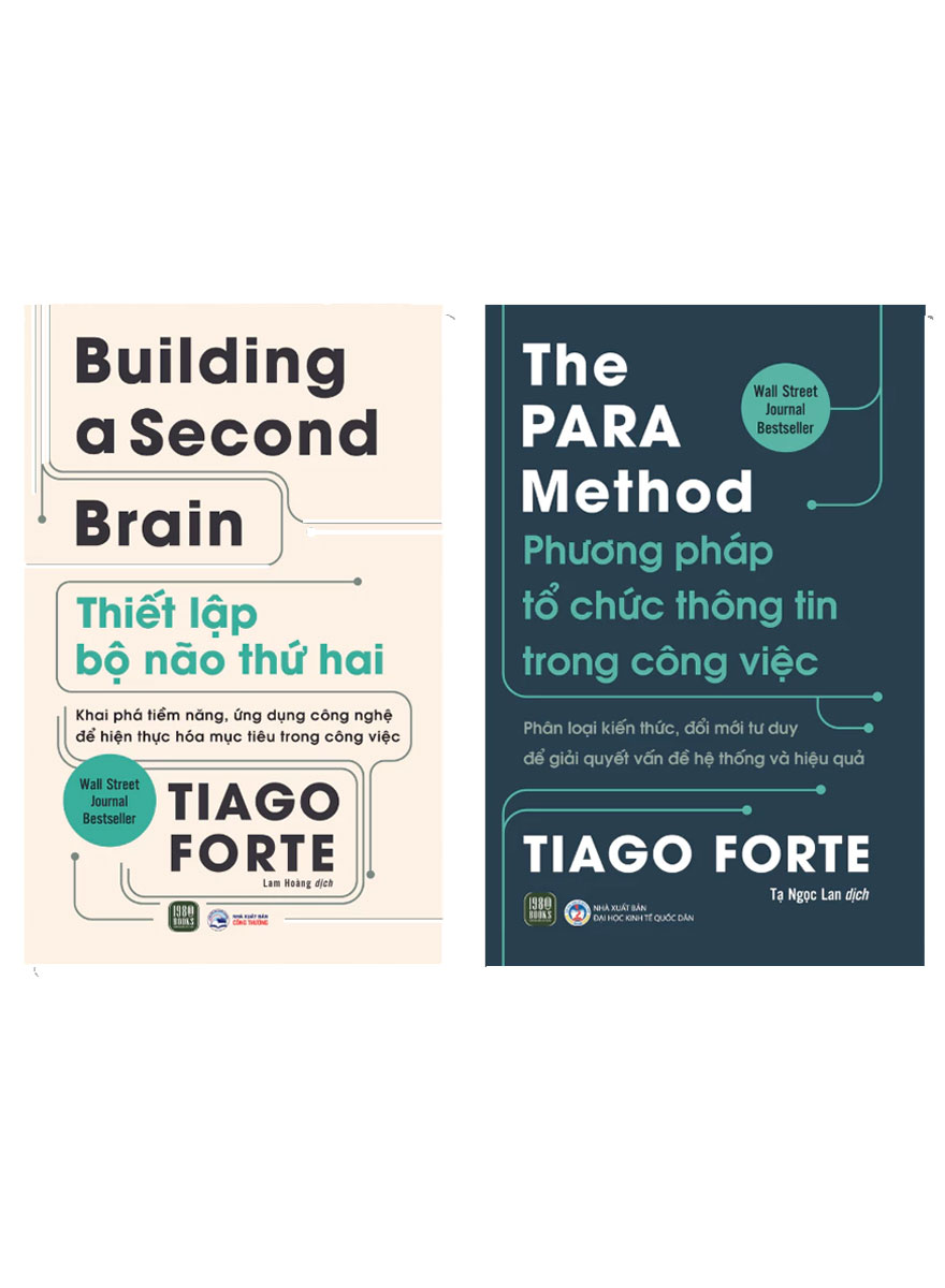Combo Buiding A Second Brain - Thiết Lập Bộ Não Thứ Hai + The PARA Method - Phương Pháp Tổ Chức Thông Tin Trong Công Việc (Bộ 2 Cuốn)