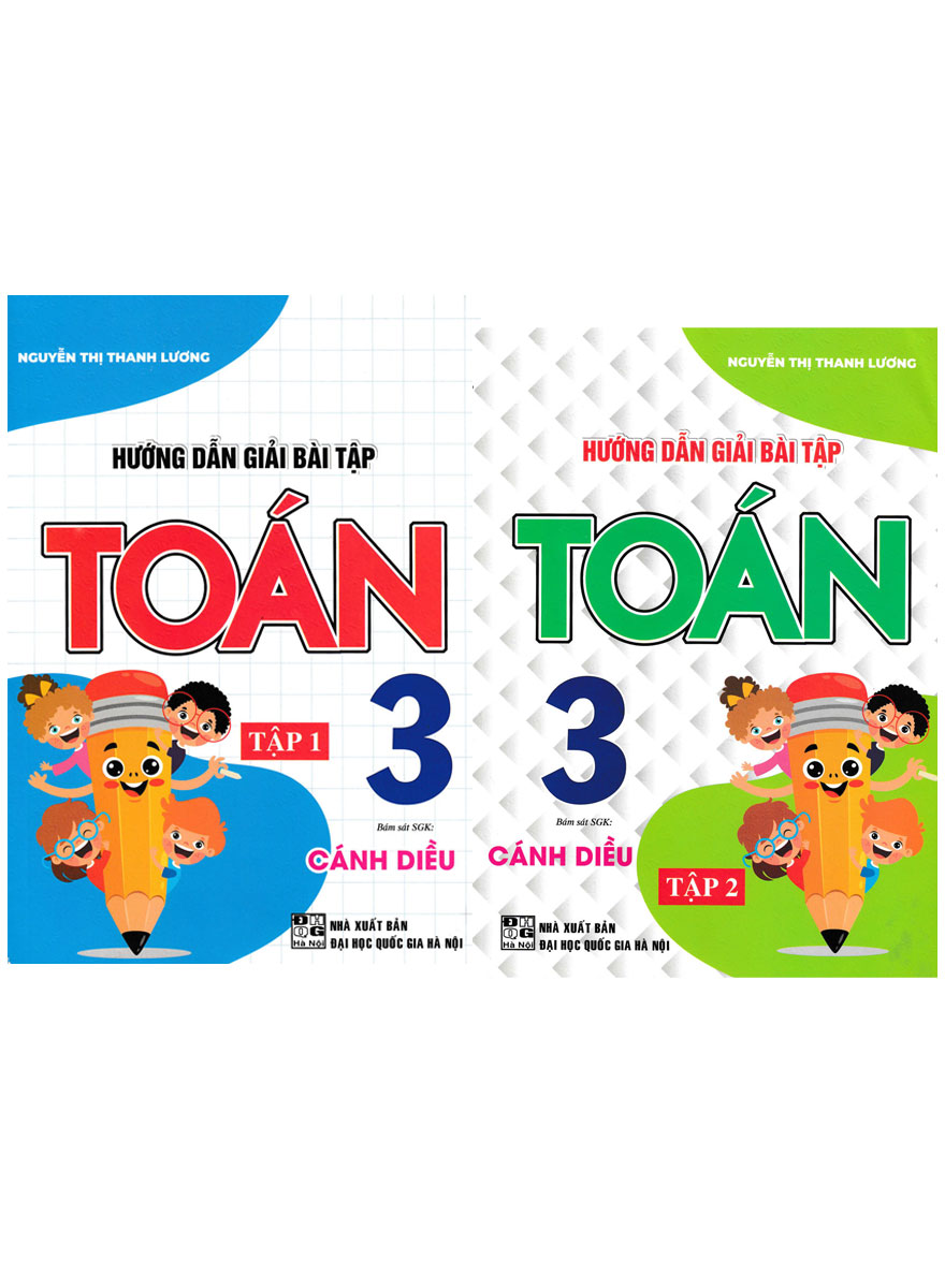 Combo Hướng Dẫn Giải Bài Tập Toán Lớp 3 - Tập 1 + Tập 2 (Dùng Kèm Sgk Cánh Diều) 