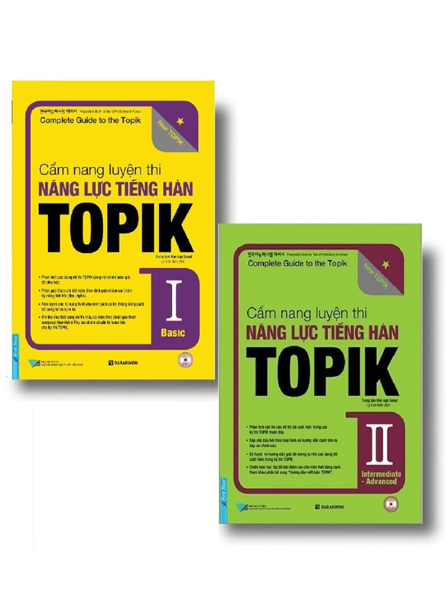 Combo Cẩm Nang Luyện Thi Năng Lực Tiếng Hàn: Topik I Basic + Topik Ii Intermediate - Advanced (Bộ 2 Cuốn)