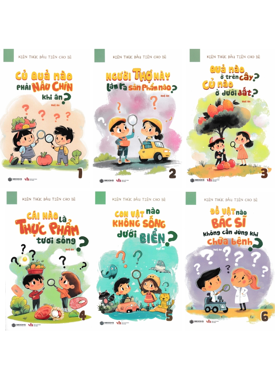 Combo Kiến Thức Đầu Tiên Cho Bé (Sb) (Bộ 6 Cuốn)