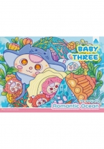 Sách Tô Màu Chữa Lành - Baby Three - The Story Of A Romantic Ocean