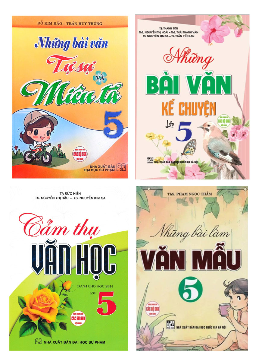 Combo Bổ Trợ Kiến Thức Văn Lớp 5 (Dùng Chung Cho Các Bộ SGK Hiện Hành) (Bộ 4 Cuốn) 