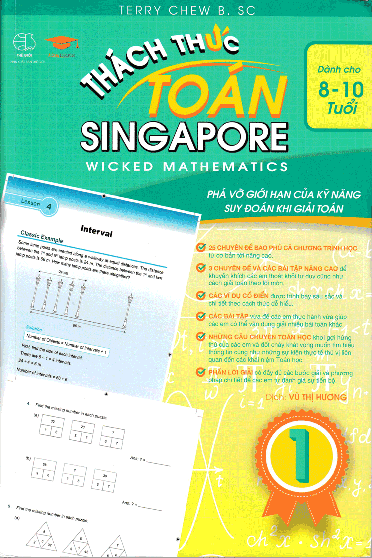 Thách Thức Toán Singapore 1 (8 - 10 Tuổi)