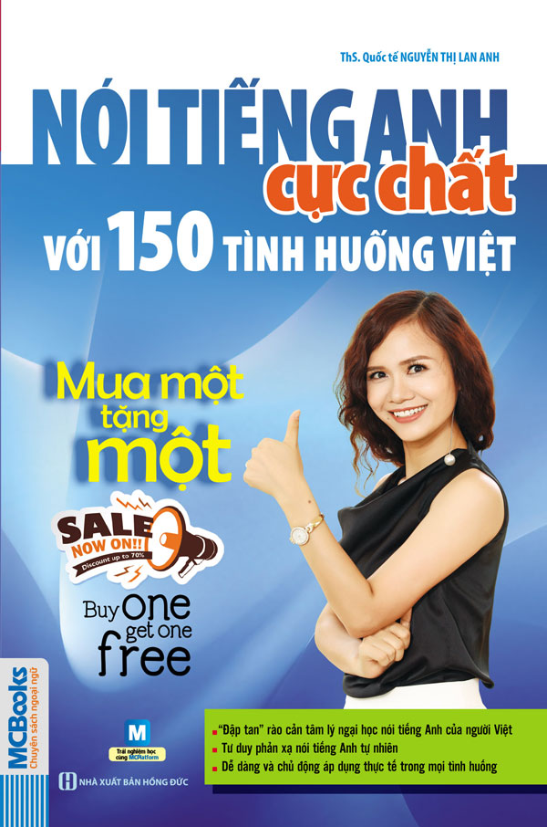 Nói Tiếng Anh Cực Chất Với 150 Tình Huống Việt Mua 1 tặng 1 - Buy One Get One Free